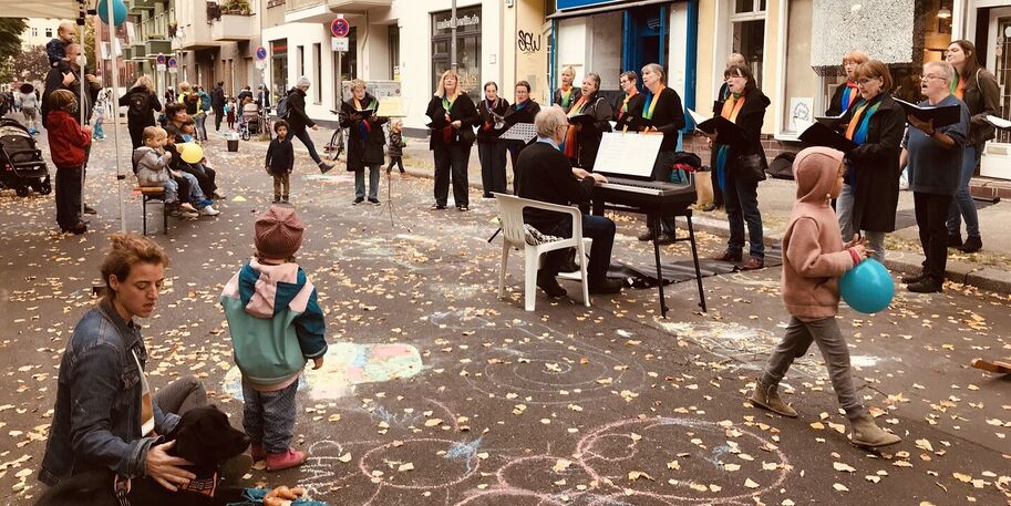 Ansicht einer Straßenszene