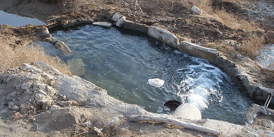 Ansicht Wasserlauf im Iran
