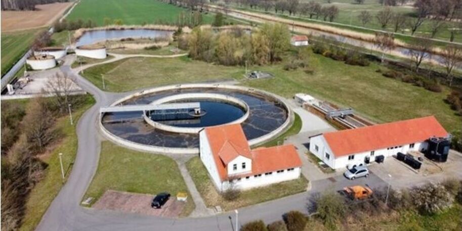 Ansicht der Kläeanlage Uebigau