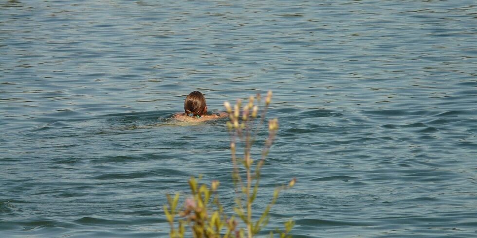 Schwommerin im Wasser