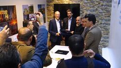 Unterzeichnung auf der WATEX Messe