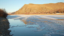 Fluss in der Mongolei 